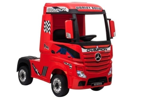 LEAN CARS Auto na Akumulator Mercedes Actros Czerwony Lakierowany MP4 LEAN CARS Auto na Akumulator Mercedes Actros Czerwony Lakierowany MP4