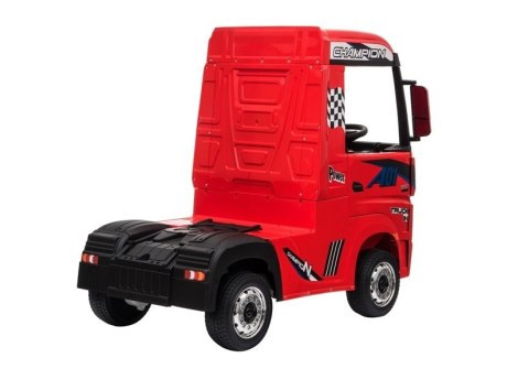 LEAN CARS Auto na Akumulator Mercedes Actros Czerwony Lakierowany MP4 LEAN CARS Auto na Akumulator Mercedes Actros Czerwony Lakierowany MP4