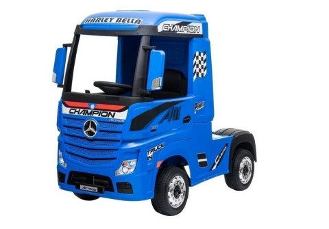 LEAN CARS Auto na Akumulator Mercedes Actros Niebieski Lakierowany MP4 LEAN CARS Auto na Akumulator Mercedes Actros Niebieski Lakierowany MP4