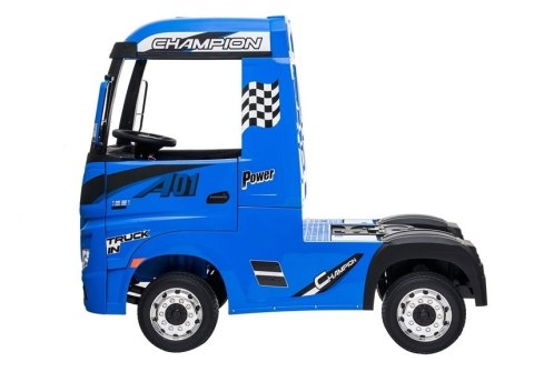 LEAN CARS Auto na Akumulator Mercedes Actros Niebieski Lakierowany MP4 LEAN CARS Auto na Akumulator Mercedes Actros Niebieski Lakierowany MP4