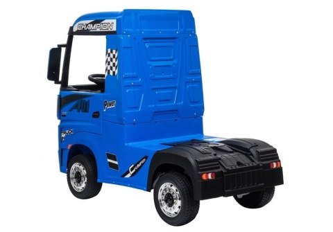 LEAN CARS Auto na Akumulator Mercedes Actros Niebieski Lakierowany MP4 LEAN CARS Auto na Akumulator Mercedes Actros Niebieski Lakierowany MP4