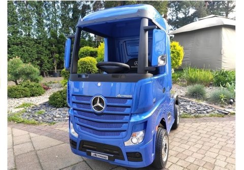 LEAN CARS Auto na Akumulator Mercedes Actros Niebieski Lakierowany MP4 LEAN CARS Auto na Akumulator Mercedes Actros Niebieski Lakierowany MP4