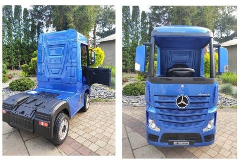 LEAN CARS Auto na Akumulator Mercedes Actros Niebieski Lakierowany MP4 LEAN CARS Auto na Akumulator Mercedes Actros Niebieski Lakierowany MP4
