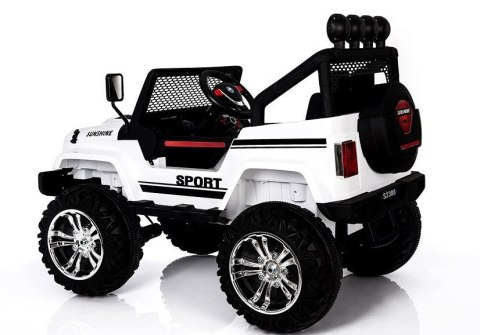 LEAN CARS Auto na Akumulator S2388 Jeep Biały 4x45W LEAN CARS Auto na Akumulator S2388 Jeep Biały 4x45W