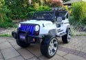 LEAN CARS Auto na Akumulator S2388 Jeep Biały 4x45W