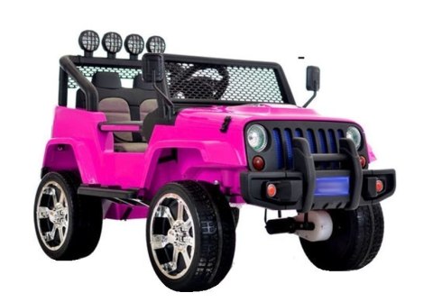 LEAN CARS Auto na Akumulator S2388 Jeep Różowy 4x45W LEAN CARS Auto na Akumulator S2388 Jeep Różowy 4x45W