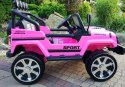 LEAN CARS Auto na Akumulator S2388 Jeep Różowy 4x45W