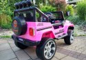 LEAN CARS Auto na Akumulator S2388 Jeep Różowy 4x45W