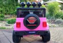 LEAN CARS Auto na Akumulator S2388 Jeep Różowy 4x45W