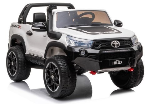 LEAN CARS Auto na Akumulator Toyota Hilux Biały LEAN CARS Auto na Akumulator Toyota Hilux Biały