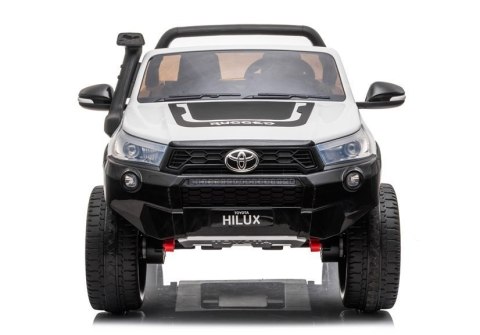 LEAN CARS Auto na Akumulator Toyota Hilux Biały LEAN CARS Auto na Akumulator Toyota Hilux Biały
