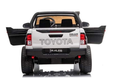 LEAN CARS Auto na Akumulator Toyota Hilux Biały LEAN CARS Auto na Akumulator Toyota Hilux Biały