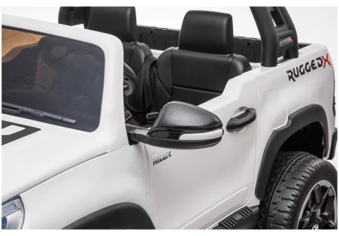 LEAN CARS Auto na Akumulator Toyota Hilux Biały LEAN CARS Auto na Akumulator Toyota Hilux Biały