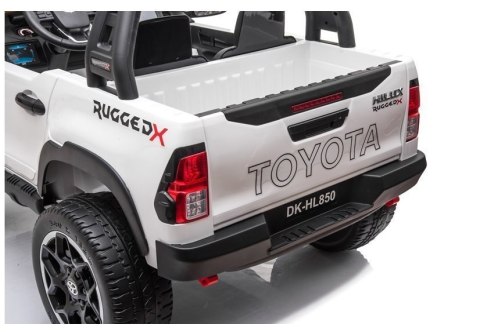 LEAN CARS Auto na Akumulator Toyota Hilux Biały LEAN CARS Auto na Akumulator Toyota Hilux Biały