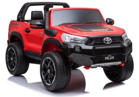 LEAN CARS Auto na Akumulator Toyota Hilux Czerwony Lakierowany LEAN CARS Auto na Akumulator Toyota Hilux Czerwony Lakierowany