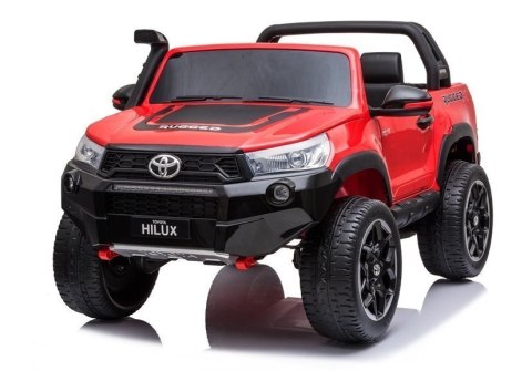 LEAN CARS Auto na Akumulator Toyota Hilux Czerwony Lakierowany LEAN CARS Auto na Akumulator Toyota Hilux Czerwony Lakierowany