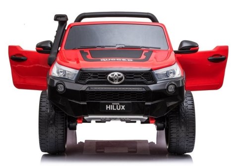 LEAN CARS Auto na Akumulator Toyota Hilux Czerwony Lakierowany LEAN CARS Auto na Akumulator Toyota Hilux Czerwony Lakierowany