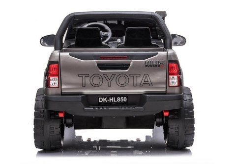 LEAN CARS Auto na Akumulator Toyota Hilux Srebrny Lakierowany LEAN CARS Auto na Akumulator Toyota Hilux Srebrny Lakierowany