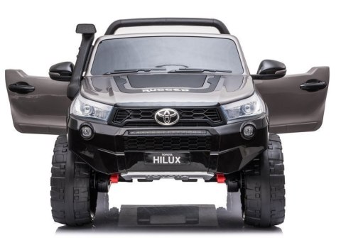 LEAN CARS Auto na Akumulator Toyota Hilux Srebrny Lakierowany LEAN CARS Auto na Akumulator Toyota Hilux Srebrny Lakierowany