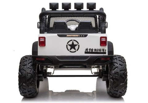 LEAN CARS Auto na akumulator Jeep JC666 Biały LEAN CARS Auto na akumulator Jeep JC666 Biały