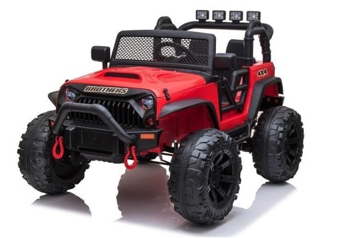 LEAN CARS Auto na akumulator Jeep JC666 Czerwony LEAN CARS Auto na akumulator Jeep JC666 Czerwony