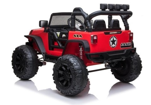 LEAN CARS Auto na akumulator Jeep JC666 Czerwony LEAN CARS Auto na akumulator Jeep JC666 Czerwony