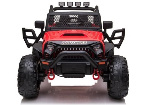LEAN CARS Auto na akumulator Jeep JC666 Czerwony LEAN CARS Auto na akumulator Jeep JC666 Czerwony