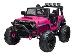 LEAN CARS Auto na akumulator Jeep JC666 Różowy Lakierowany