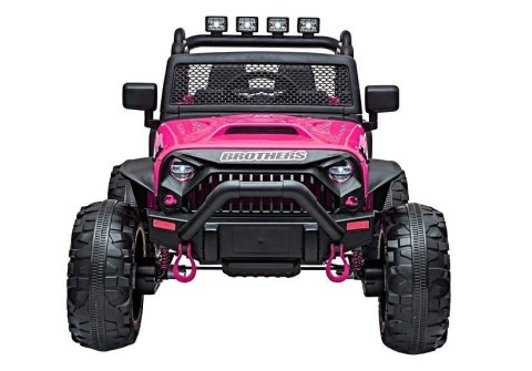LEAN CARS Auto na akumulator Jeep JC666 Różowy Lakierowany LEAN CARS Auto na akumulator Jeep JC666 Różowy Lakierowany