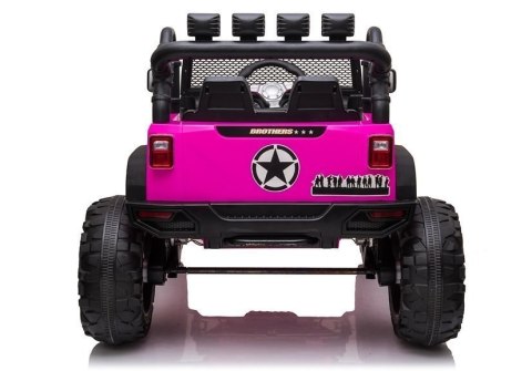 LEAN CARS Auto na akumulator Jeep JC666 Różowy LEAN CARS Auto na akumulator Jeep JC666 Różowy