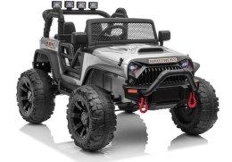 LEAN CARS Auto na akumulator Jeep JC666 Srebrny Lakierowany