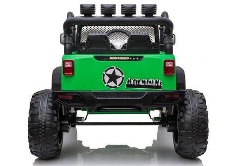 LEAN CARS Auto na akumulator Jeep JC666 Zielony LEAN CARS Auto na akumulator Jeep JC666 Zielony