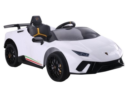 LEAN CARS Auto na akumulator Lamborghini Huracan Białe LEAN CARS Auto na akumulator Lamborghini Huracan Białe