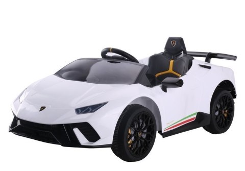 LEAN CARS Auto na akumulator Lamborghini Huracan Białe LEAN CARS Auto na akumulator Lamborghini Huracan Białe