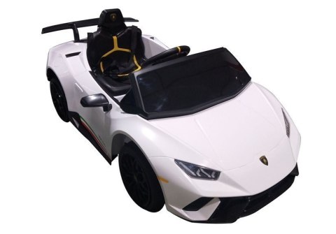 LEAN CARS Auto na akumulator Lamborghini Huracan Białe LEAN CARS Auto na akumulator Lamborghini Huracan Białe