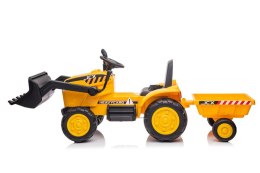 LEAN CARS Traktor Na Akumulator Z Przyczepą S617 Żółty