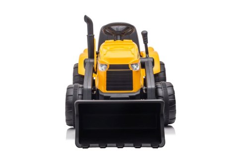 LEAN CARS Traktor Na Akumulator Z Przyczepą S617 Żółty LEAN CARS Traktor Na Akumulator Z Przyczepą S617 Żółty