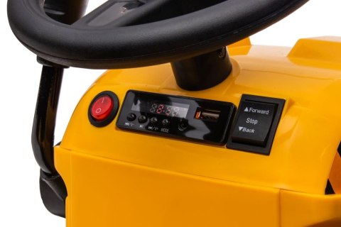 LEAN CARS Traktor Na Akumulator Z Przyczepą S617 Żółty LEAN CARS Traktor Na Akumulator Z Przyczepą S617 Żółty