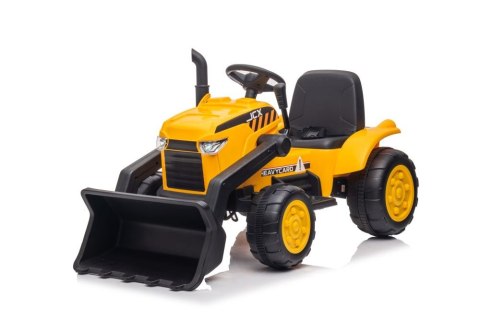 LEAN CARS Traktor Na Akumulator Z Przyczepą S617 Żółty LEAN CARS Traktor Na Akumulator Z Przyczepą S617 Żółty