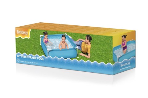 Bestway Basen Ogrodowy Stelażowy Dla Dzieci 122 cm x 122 cm x 30 cm Bestway 56217 Bestway Basen Ogrodowy Stelażowy Dla Dzieci 122 cm x 122 cm x 30 cm Bestway 56217
