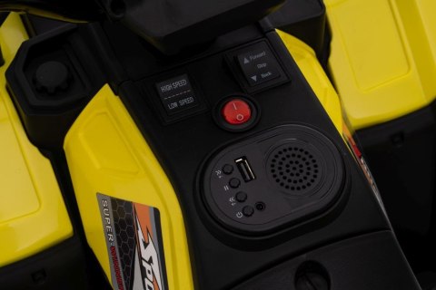 LEAN CARS Quad Na Akumulator JC915 Żółty LEAN CARS Quad Na Akumulator JC915 Żółty