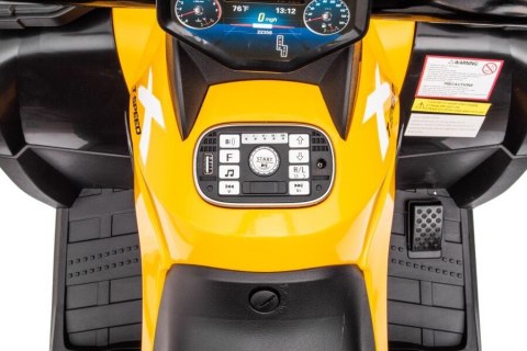 LEAN CARS Quad Na Akumulator S615 Żółty 24V LEAN CARS Quad Na Akumulator S615 Żółty 24V