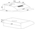 AKPO Okap podszafkowy AKPO WK-7 P 3050 BIAŁY (500mm; kolor biały)