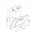 AKPO Okap AKPO WK-4 NERO 2.0 90 BIAŁY T450 Liniowy LED/Siłownik