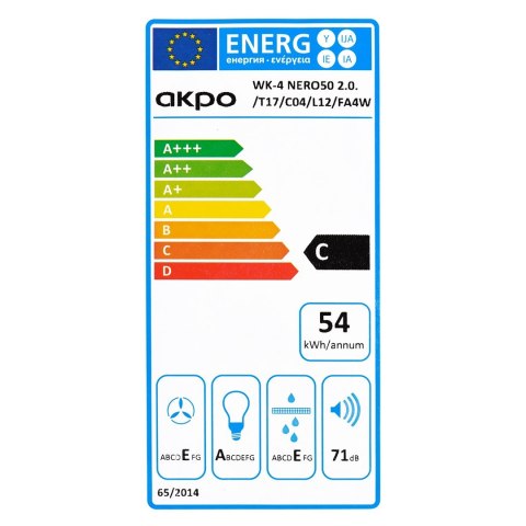 AKPO Okap AKPO WK-4 NERO LINE 2.0 50 CZARNY T300 Liniowy LED/Siłownik AKPO Okap AKPO WK-4 NERO LINE 2.0 50 CZARNY T300 Liniowy LED/Siłownik