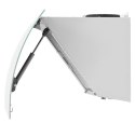 AKPO Okap kominowy AKPO WK-4 Clarus 60 Biały (600mm; front gięte białe szkło)