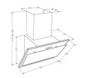 AKPO Okap kominowy AKPO WK-4 JUNO ECO 60 CZARNY