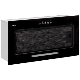 AKPO Okap podszafkowy wkład do zabudowy AKPO WK-7 MICRA GLASS 60 CZARNY (600mm czarne szkło)