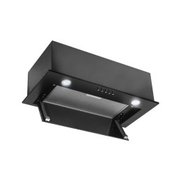 CIARKO Okap podszafkowy do zabudowy CIARKO SL-BOX Glass 60 Czarny (600mm, czarne szkło)