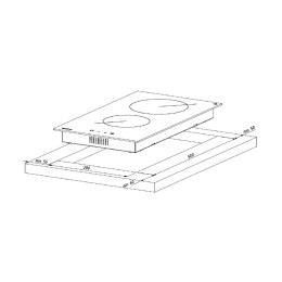 AKPO Płyta ceramiczna AKPO PKA 30 601 czarna